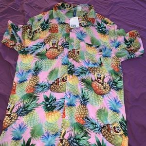Spongebob Squarepants Divided Button Down